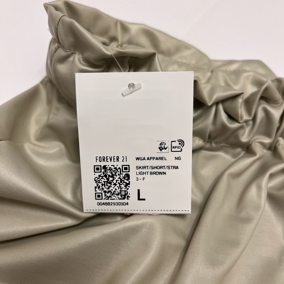 NWT ⚜️ Just Polly NY Forever 21 Toggle Drawstring Mini Skirt size L - Picture 13 of 15